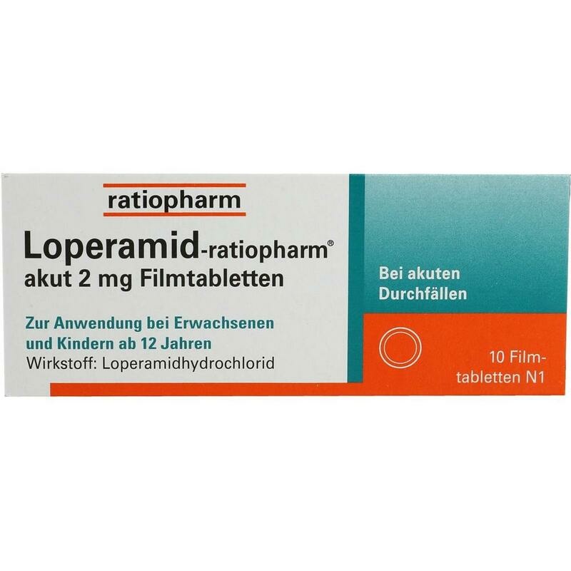 LOPERAMID-ratiopharm akut 2 mg Filmtabletten