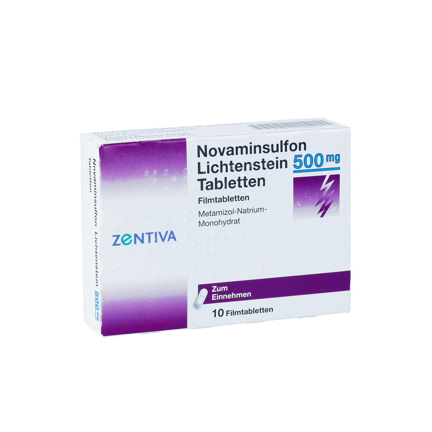 NOVAMINSULFON Lichtenstein 500 mg Filmtabletten
