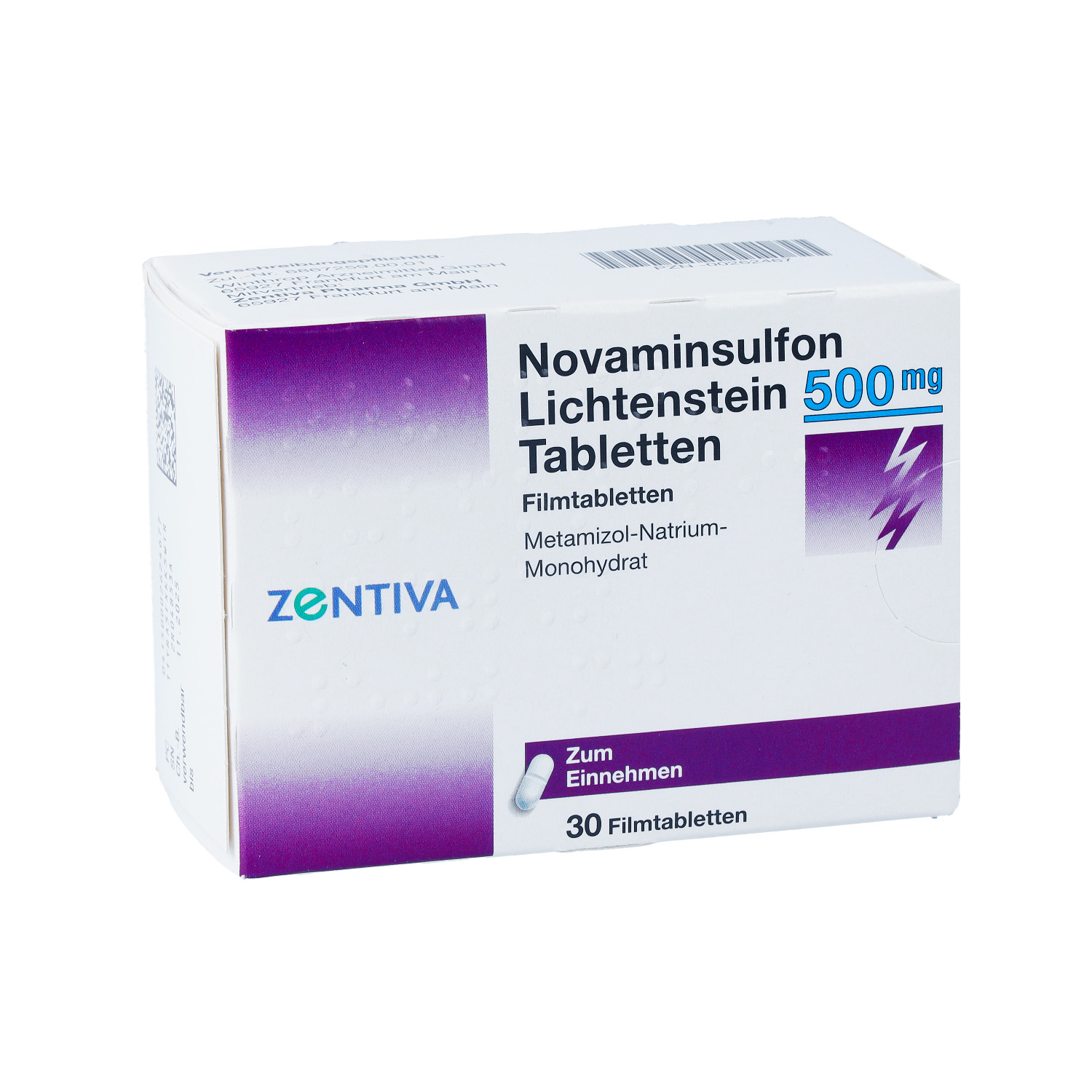 NOVAMINSULFON Lichtenstein 500 mg Filmtabletten