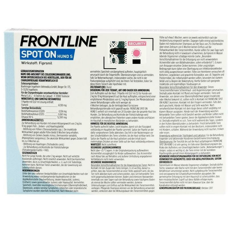 FRONTLINE Spot on H 10 Lösung f.Hunde
