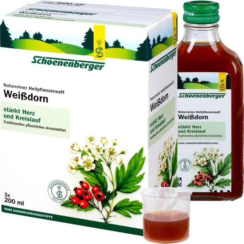WEISSDORN SAFT Schoenenberger Heilpflanzensäfte