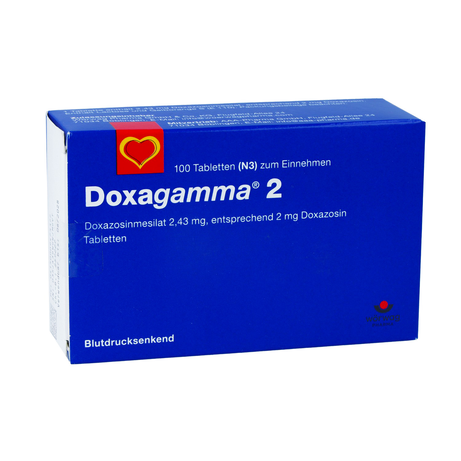 DOXAGAMMA 2 mg Tabletten