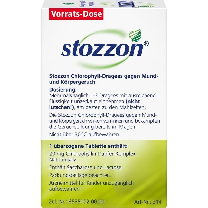 STOZZON Chlorophyll überzogene Tabletten
