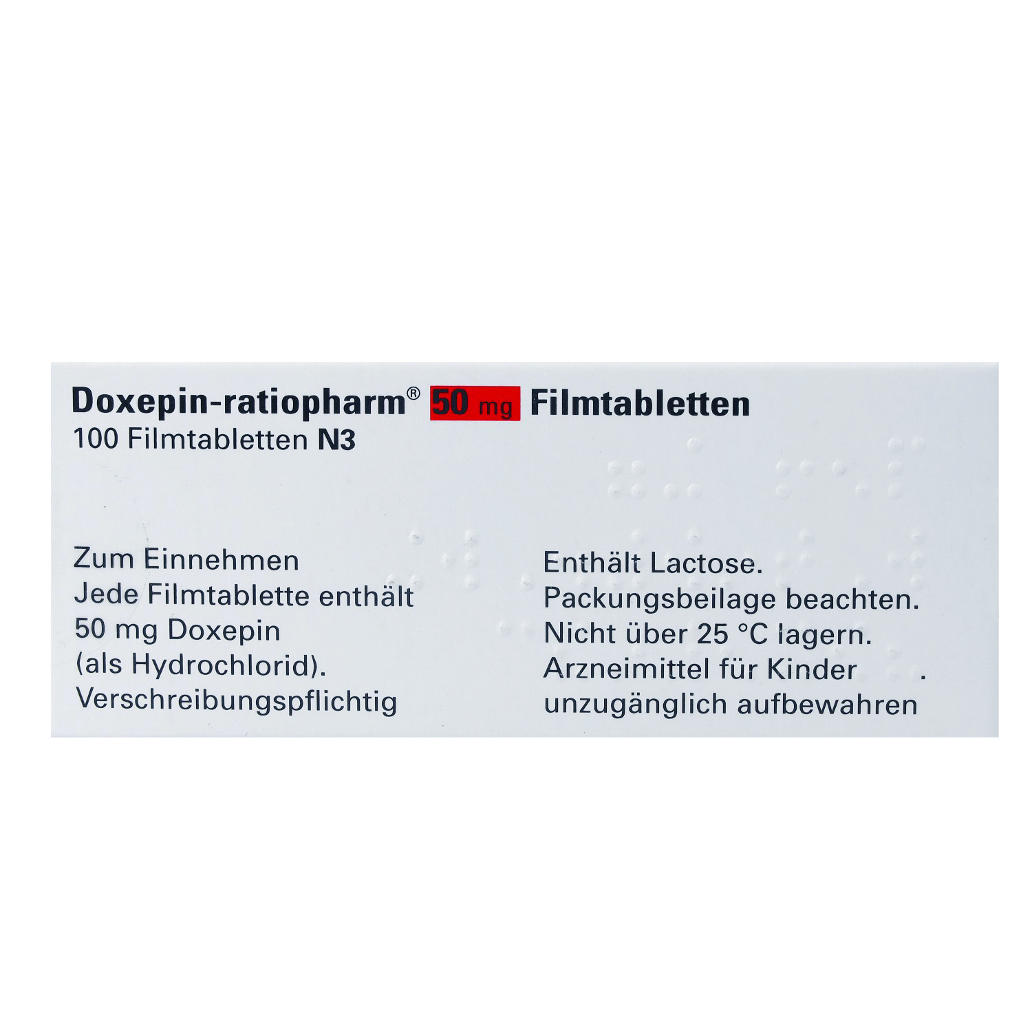DOXEPIN-ratiopharm 50 mg Filmtabletten