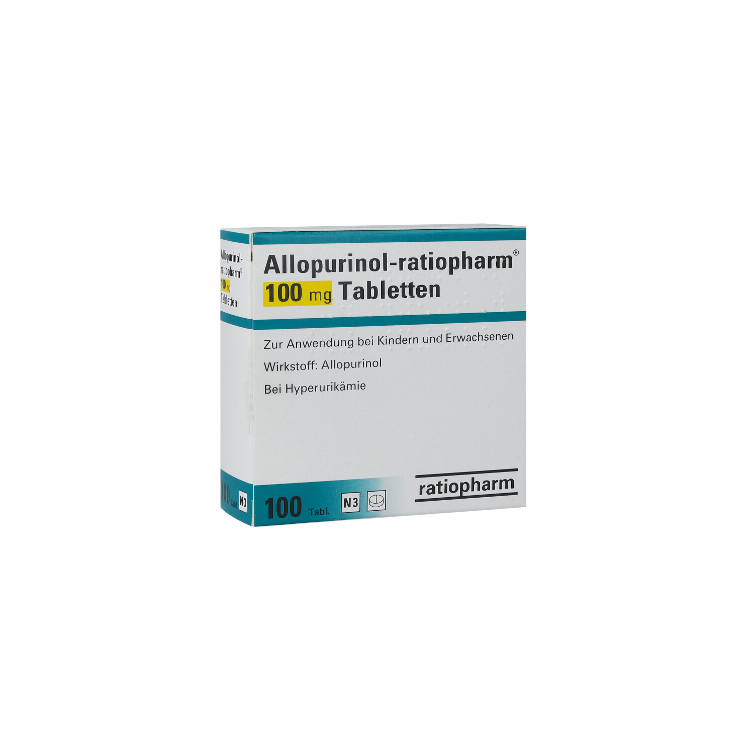ALLOPURINOL-ratiopharm 100 mg Tabletten