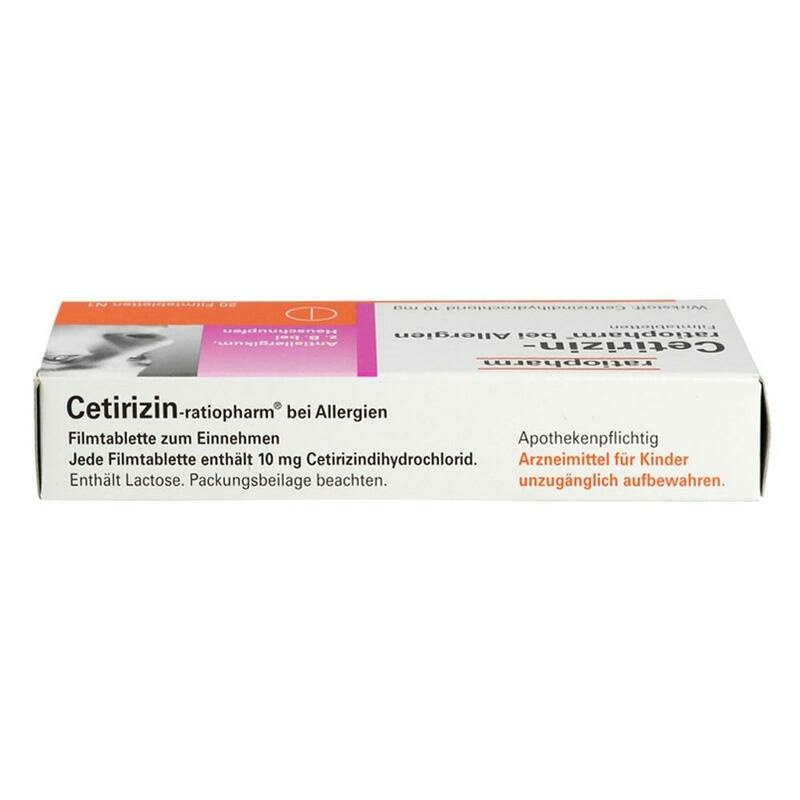 CETIRIZIN-ratiopharm bei Allergien 10 mg Filmtabl.