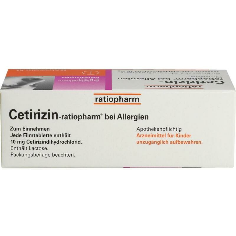CETIRIZIN-ratiopharm bei Allergien 10 mg Filmtabl.