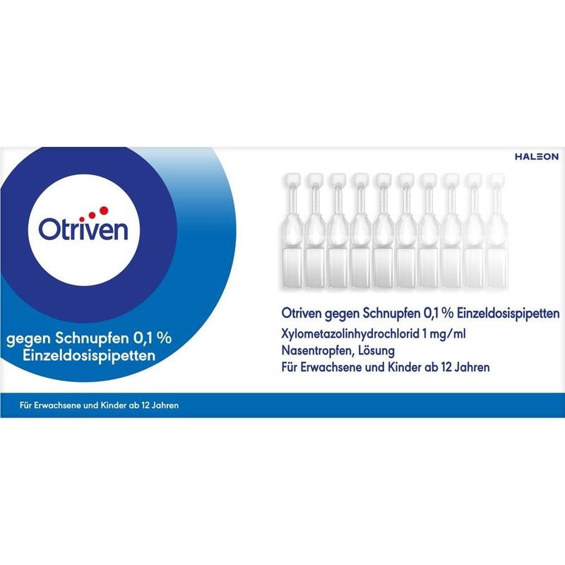 OTRIVEN 0,1% Nasentropfen Einzeldosispipetten