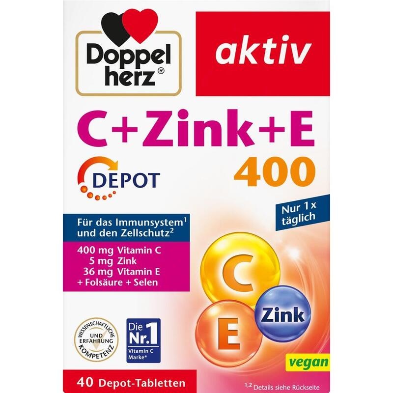 DOPPELHERZ C+Zink+E Depot Tabletten
