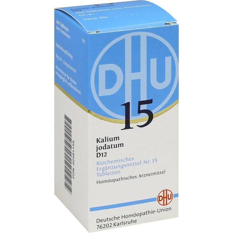 BIOCHEMIE DHU 15 Kalium jodatum D 12 Tabletten