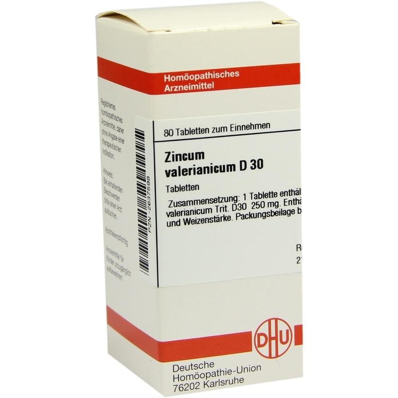 ZINCUM VALERIANICUM D 30 Tabletten