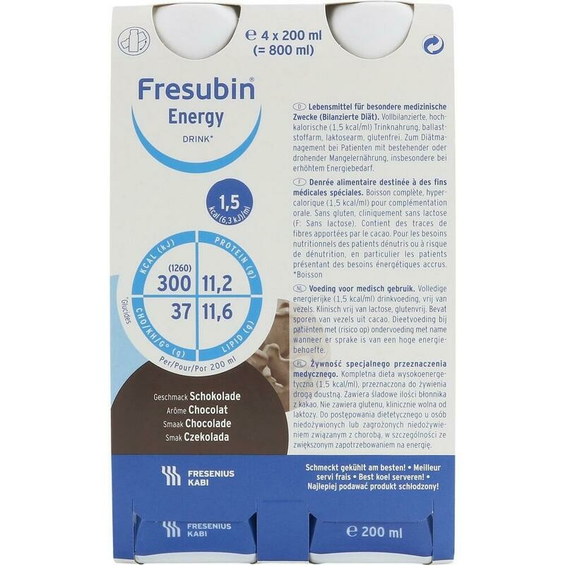 FRESUBIN ENERGY DRINK Schokolade Trinkflasche