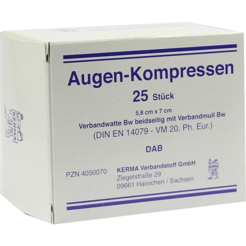 AUGENKOMPRESSEN 5,8x7 cm unsteril