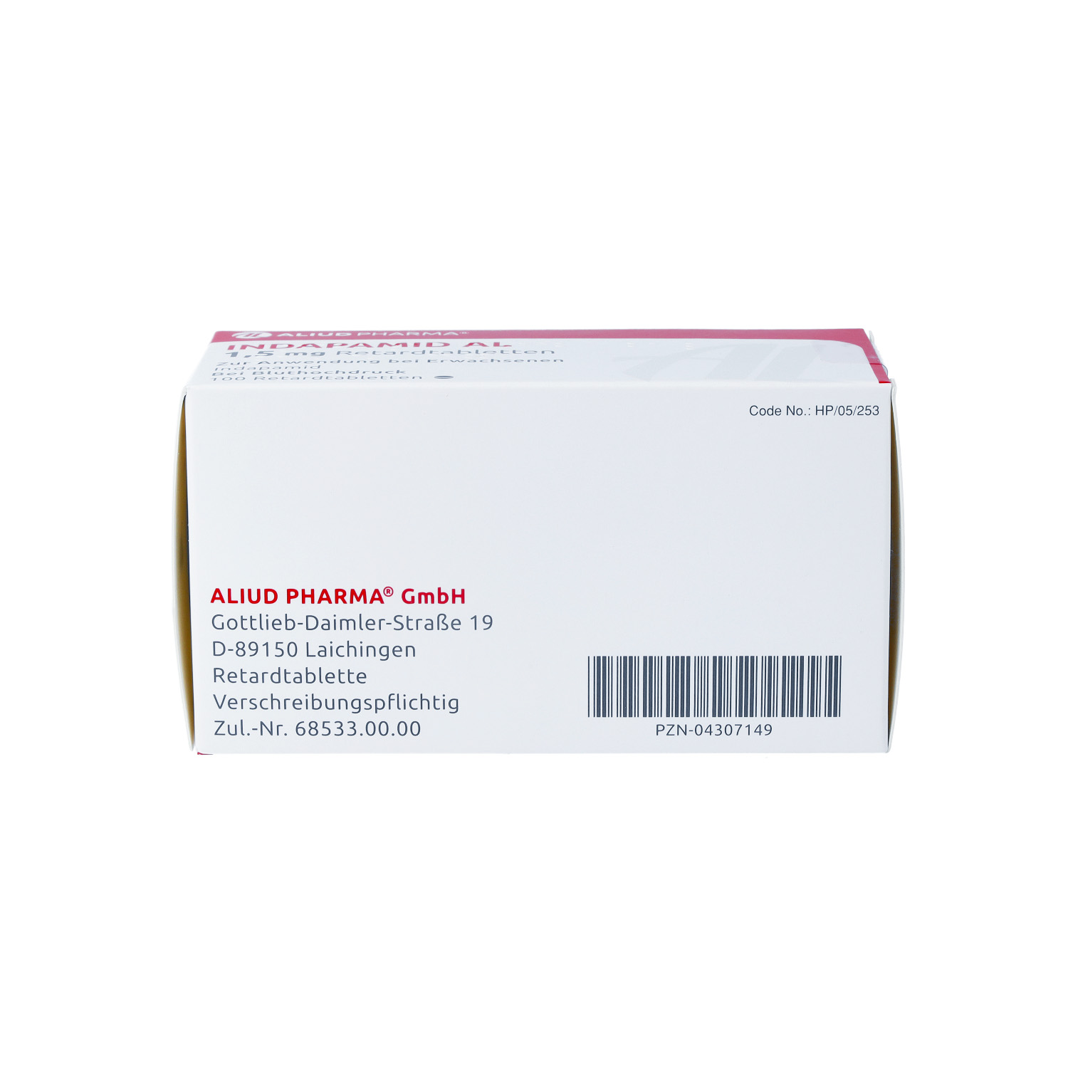 INDAPAMID AL 1,5 mg Retardtabletten