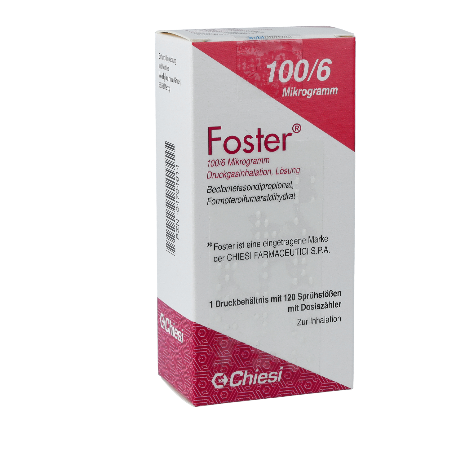 FOSTER 100/6 μg 120 Hub Dosieraerosol