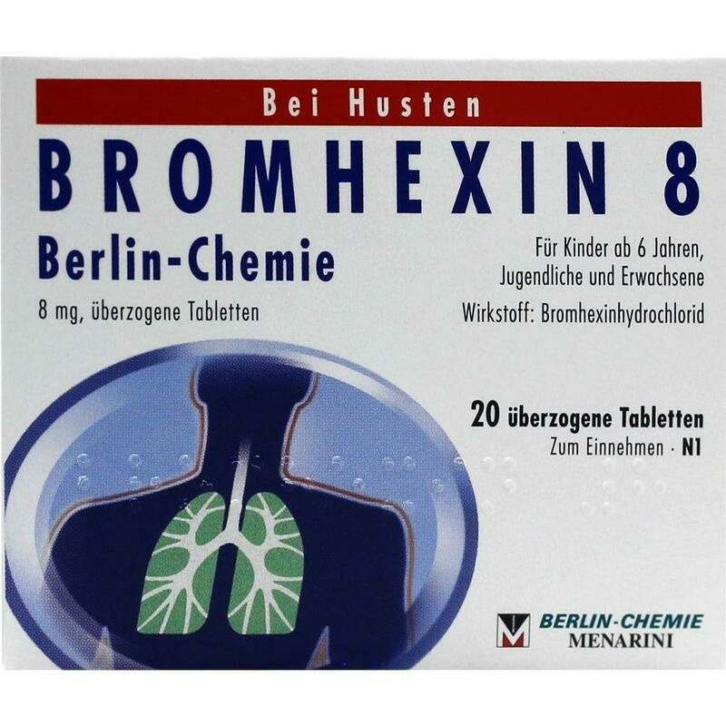 BROMHEXIN 8 Berlin Chemie überzogene Tabletten