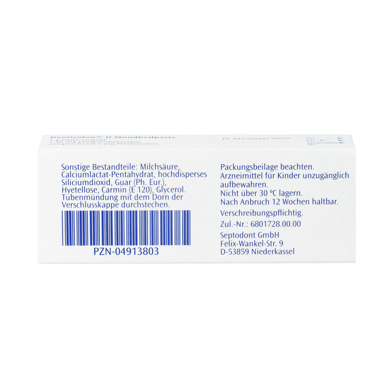 DONTISOLON D Mundheilpaste