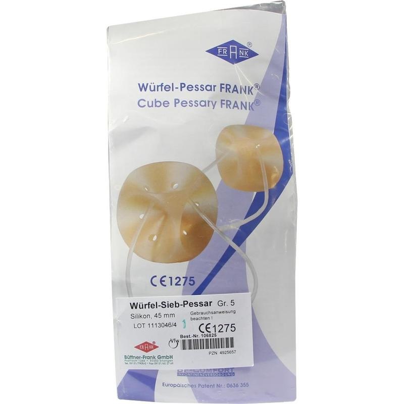 WÜRFELPESSAR Sieb Silikon 45 mm Gr.5