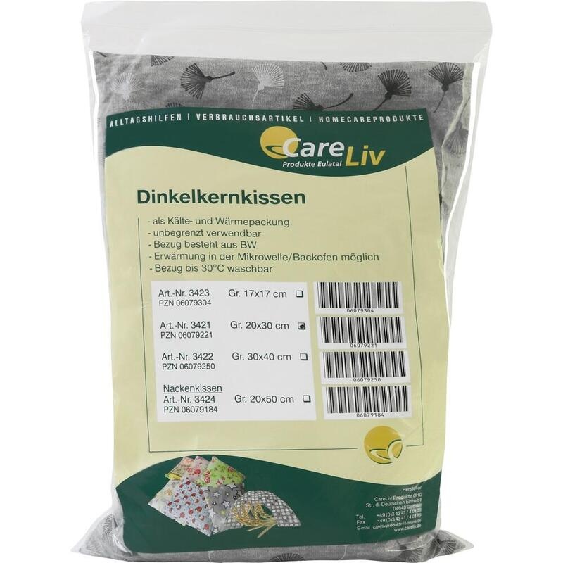 DINKELKERN Wärmekissen m.Bezug 20x30 cm