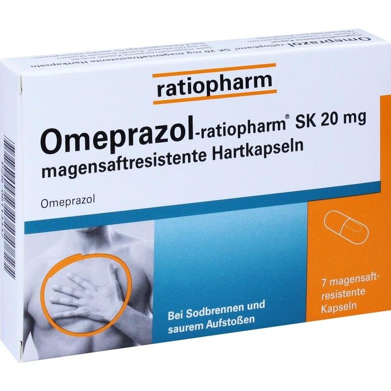 OMEPRAZOL-ratiopharm SK 20 mg magensaftr.Hartkaps.