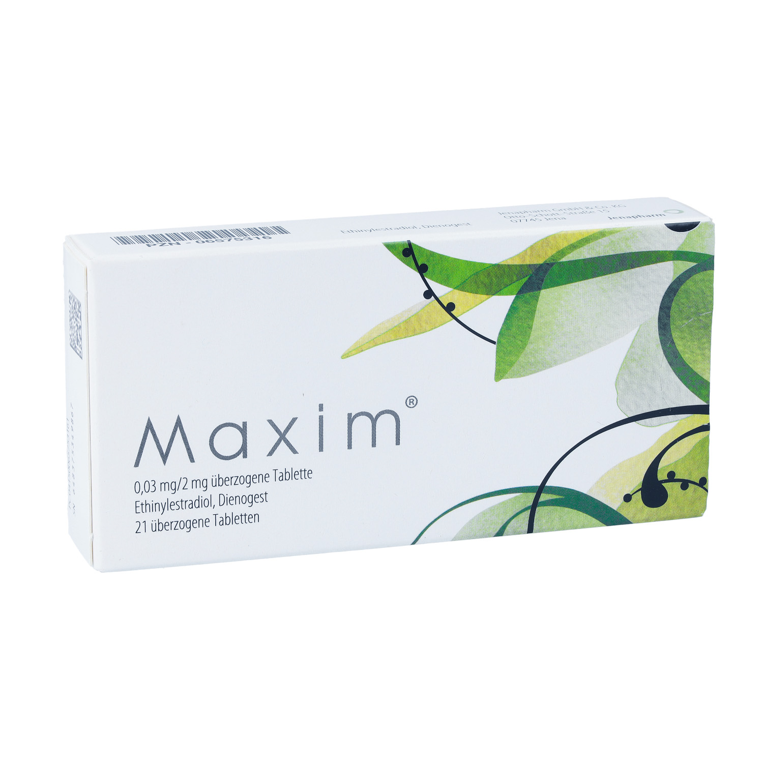 MAXIM 0,03 mg/2 mg überzogene Tabletten