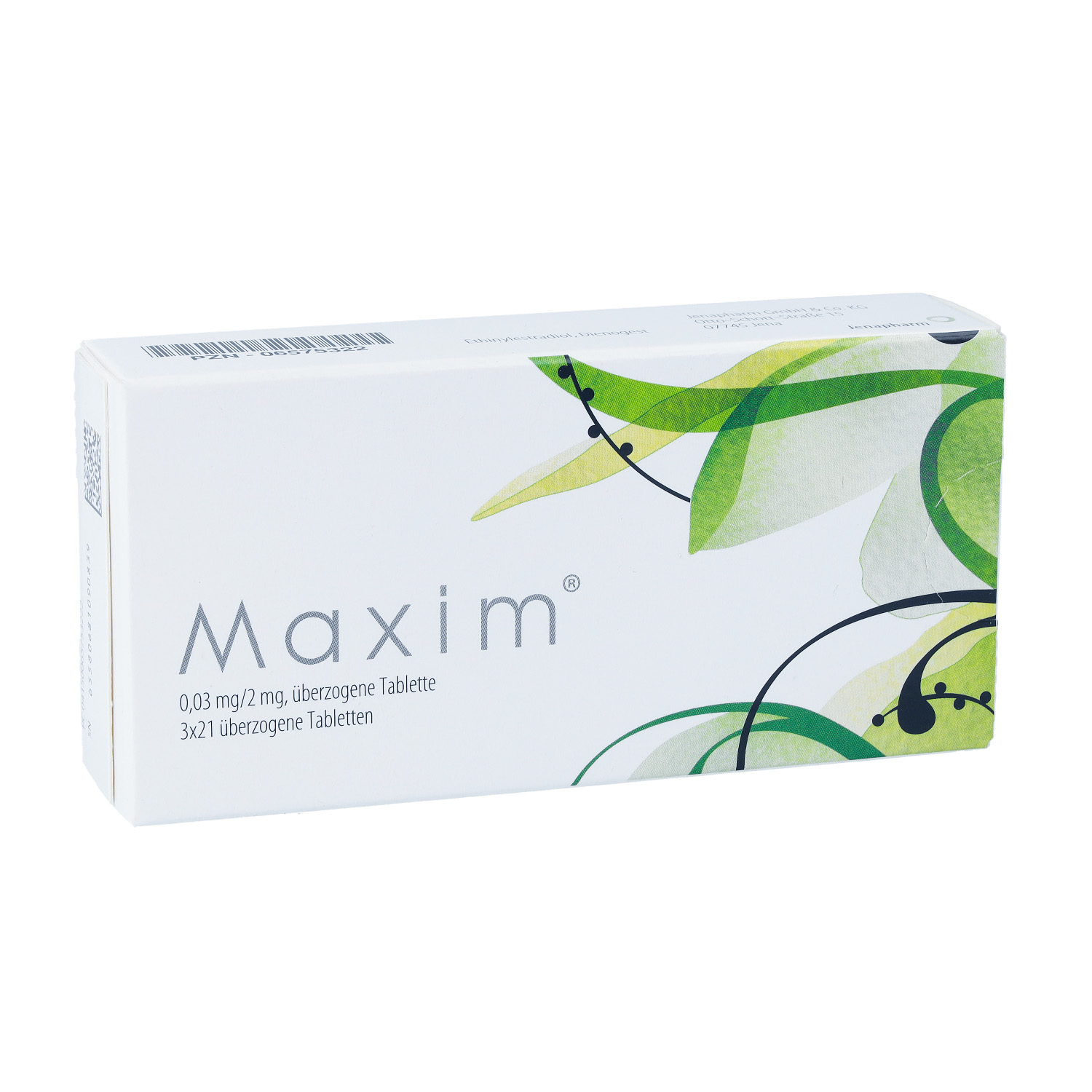 MAXIM 0,03 mg/2 mg überzogene Tabletten