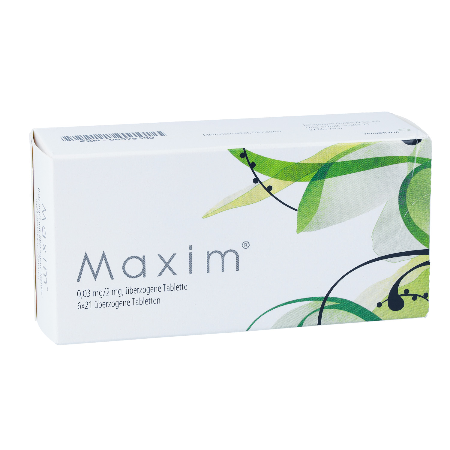 MAXIM 0,03 mg/2 mg überzogene Tabletten