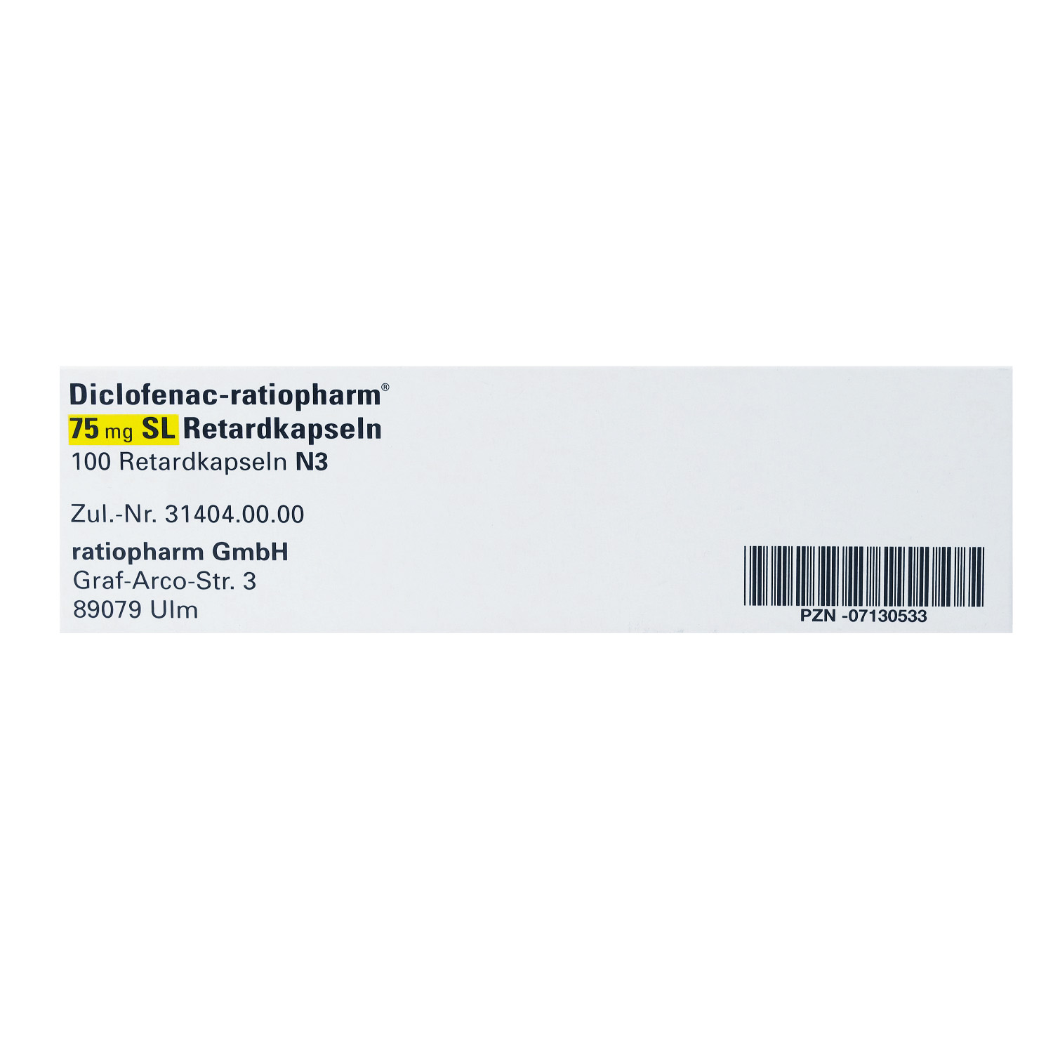 DICLOFENAC-ratiopharm 75 mg SL Retardkapseln