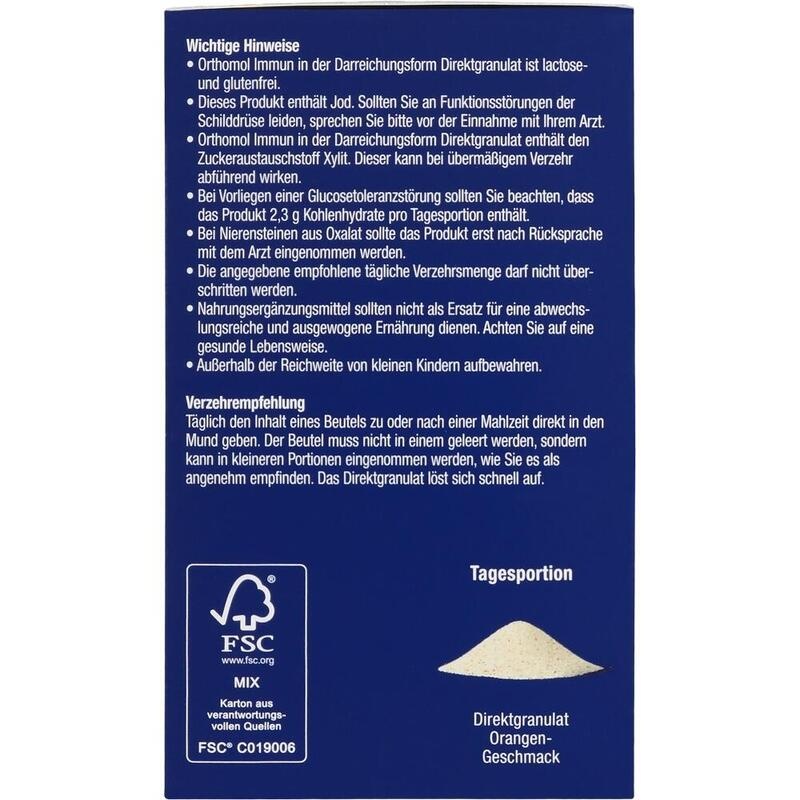 ORTHOMOL Immun Direktgranulat Orange