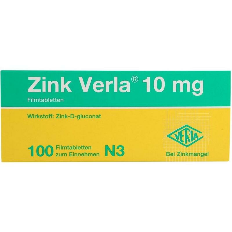 ZINK VERLA 10 mg Filmtabletten