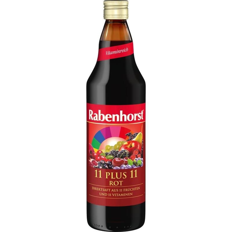 RABENHORST 11 Plus 11 Multivitaminmehrfr.Saft rot