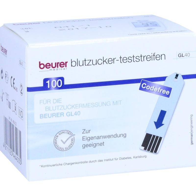 BEURER GL40 Blutzuckerteststreifen