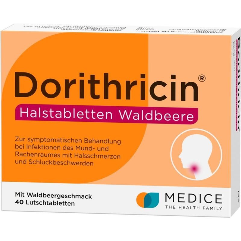 DORITHRICIN Halstabletten Waldbeere