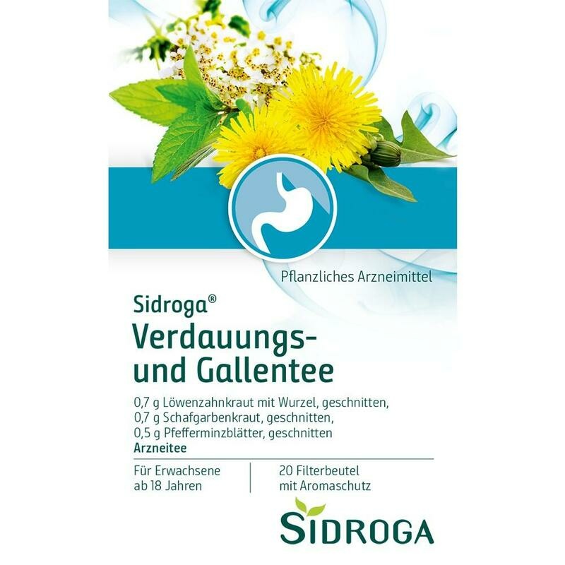 SIDROGA Verdauungs- und Gallentee Filterbeutel