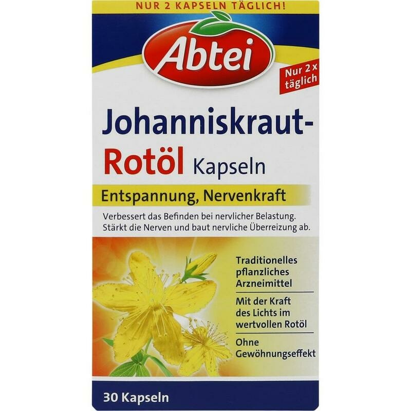ABTEI Johanniskraut Rotöl Kapseln