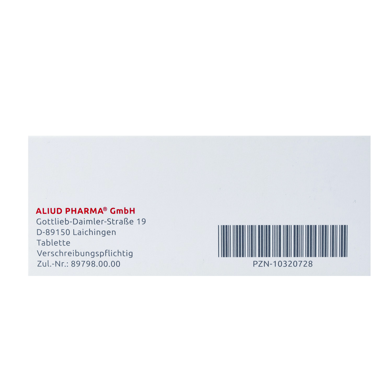 CILOSTAZOL AL 100 mg Tabletten
