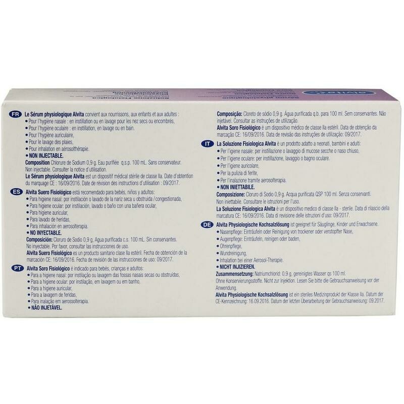ALVITA physiologische Kochsalzlösung Ampullen
