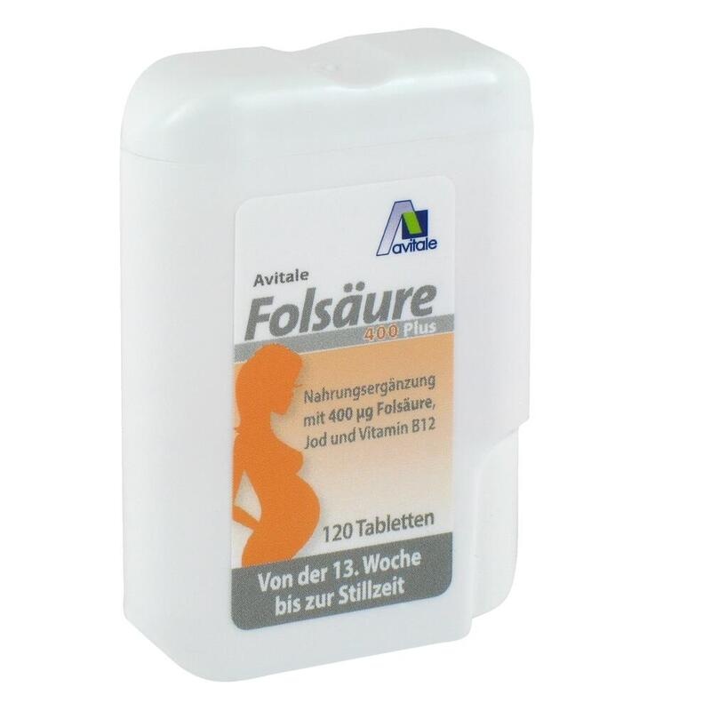 FOLSÄURE 400 Plus B12+Jod Tabletten
