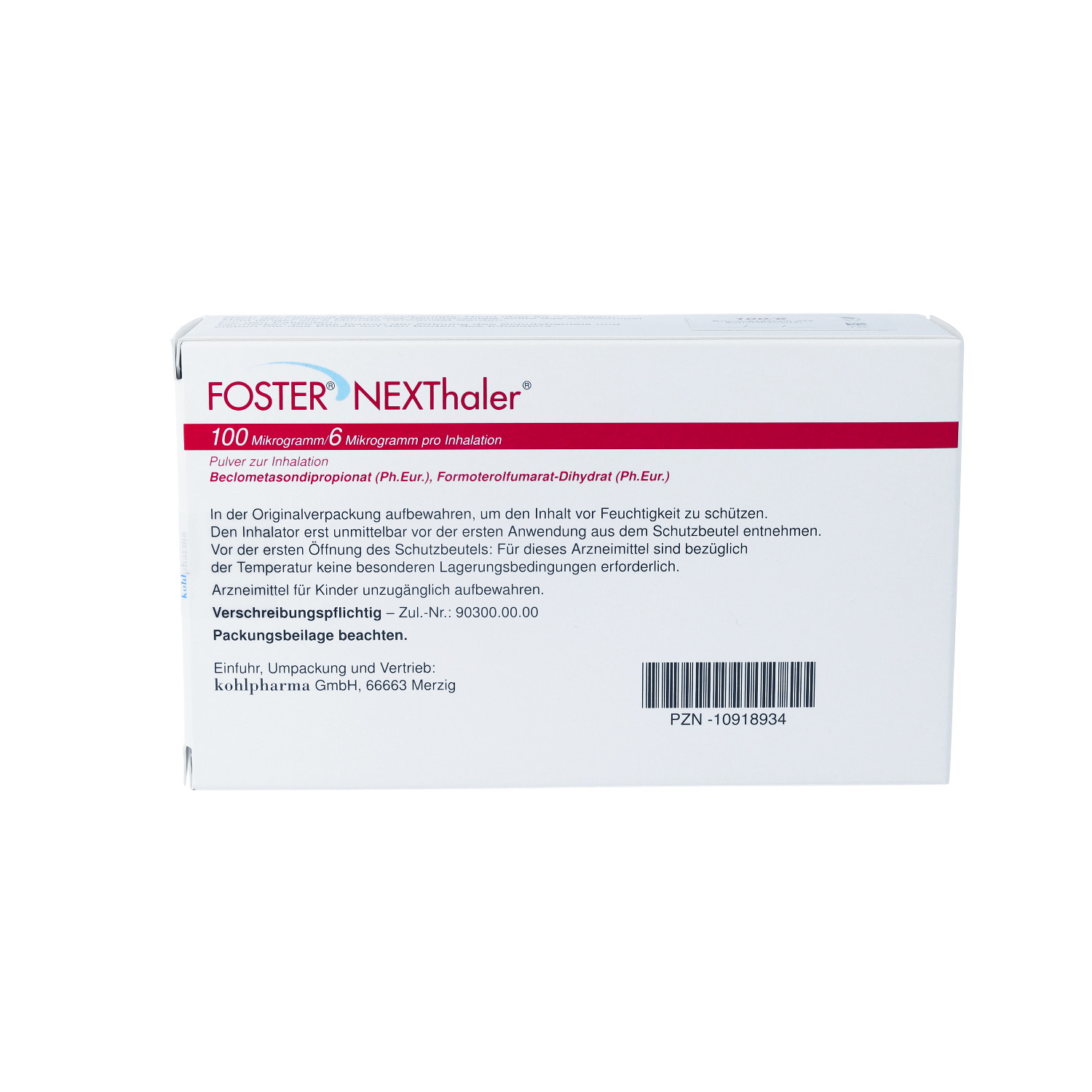 FOSTER NEXThaler 100/6 μg 120 ED Inhalationspulver