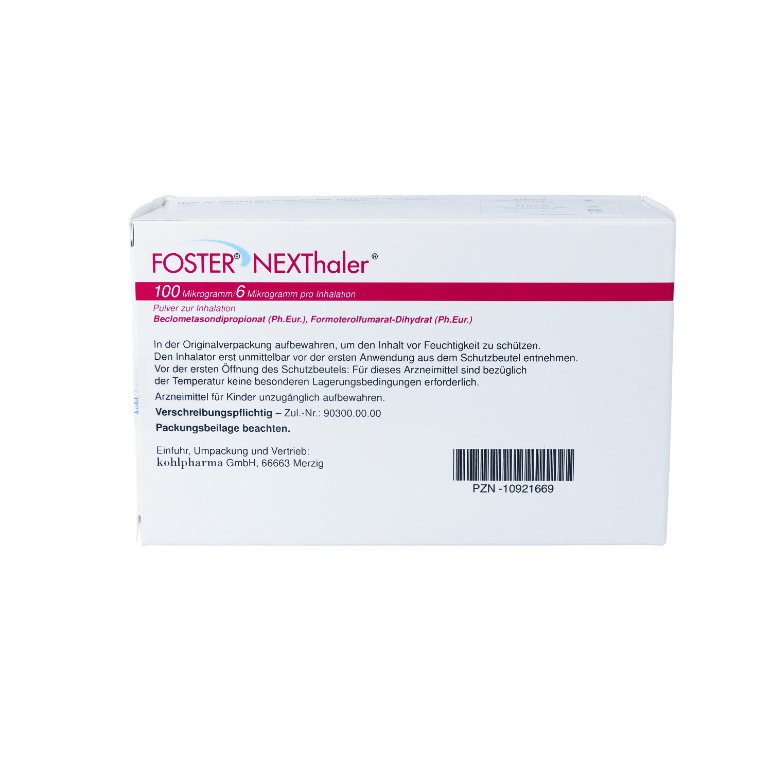 FOSTER NEXThaler 100/6 μg 120 ED Inhalationspulver