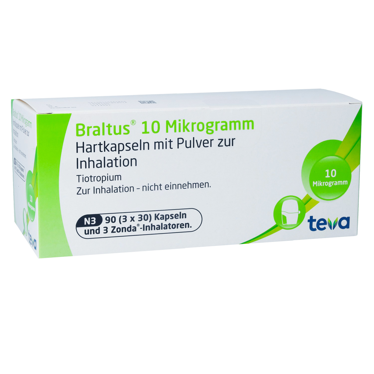 BRALTUS 10 μg + 3 Zonda-Inhalat.Hartk.m.Plv.z.Inh.