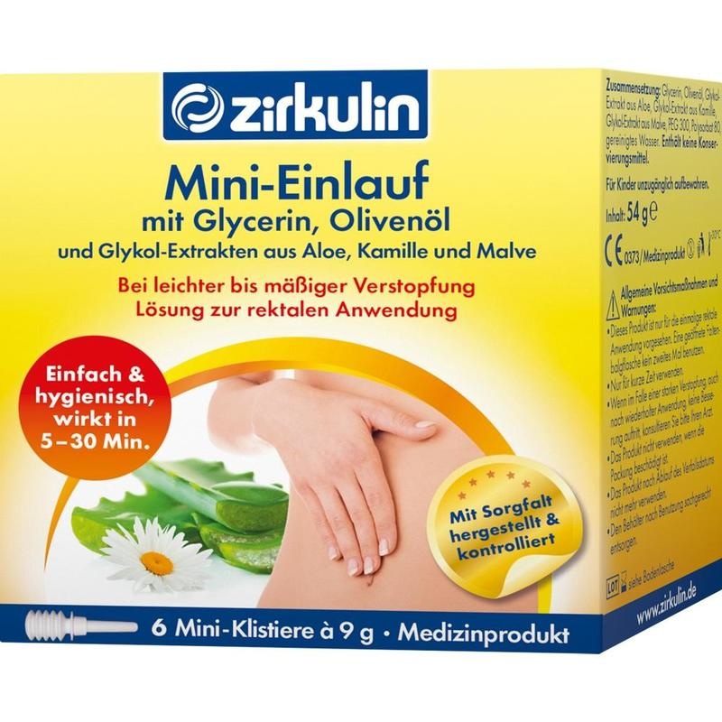 ZIRKULIN Mini-Einlauf mit Glyzerin Klistiere