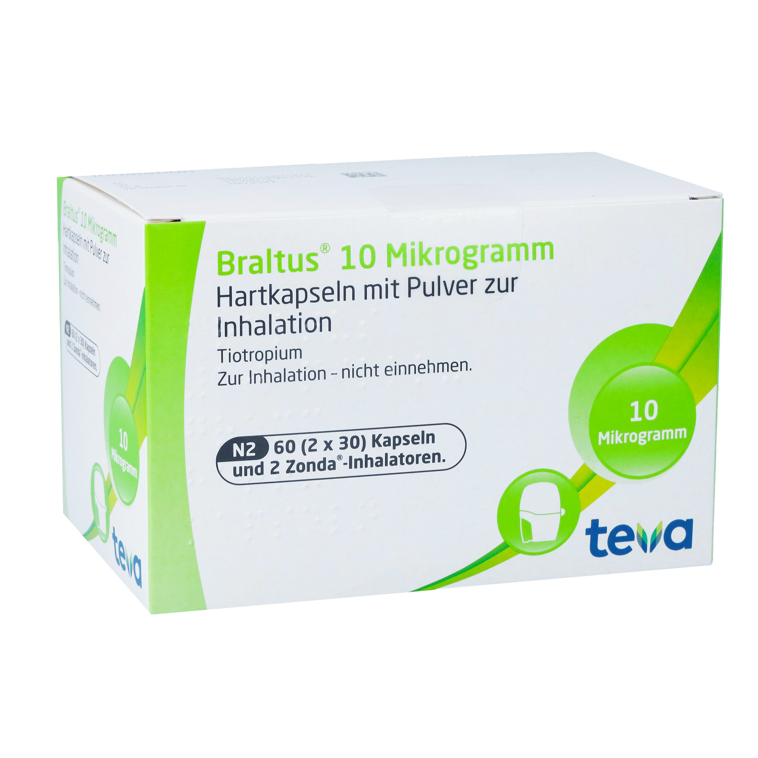 BRALTUS 10 μg + 2 Zonda-Inhalat.Hartk.m.Plv.z.Inh.