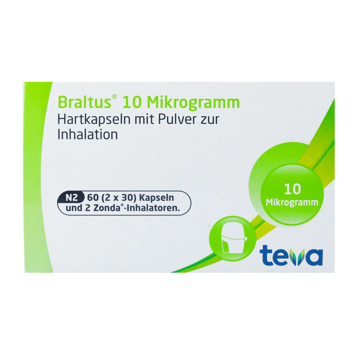 BRALTUS 10 μg + 2 Zonda-Inhalat.Hartk.m.Plv.z.Inh.