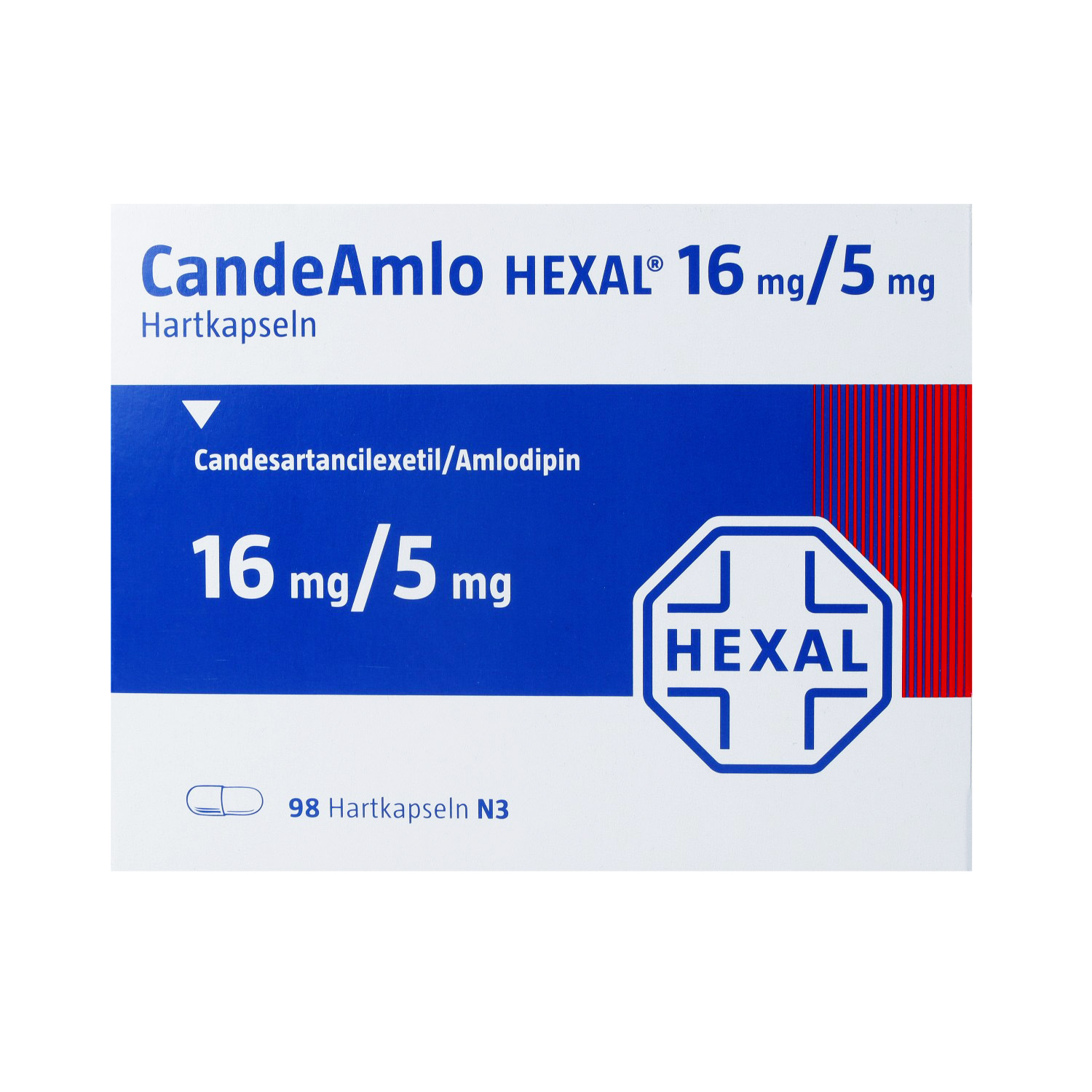 CANDEAMLO HEXAL 16 mg/5 mg Hartkapseln