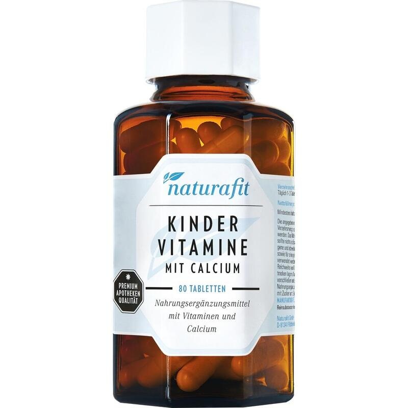 NATURAFIT Kindervitamine m.Calcium Lutschtabletten