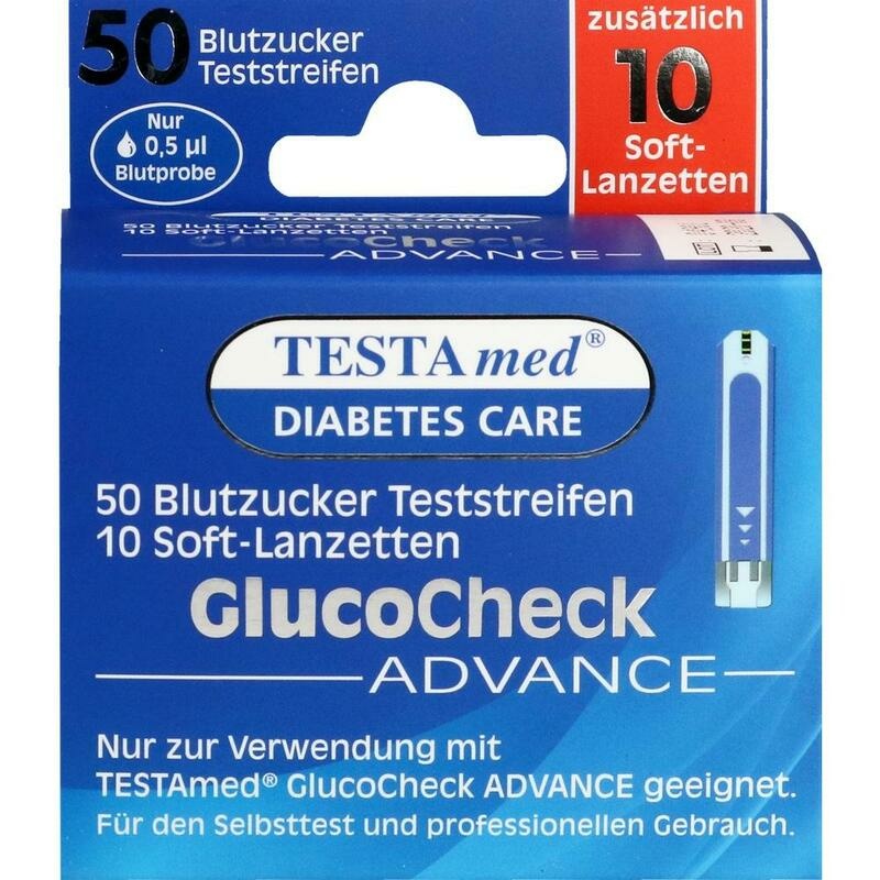 TESTAMED GlucoCheck Advance 50 Teststr.m.10 Lanz.