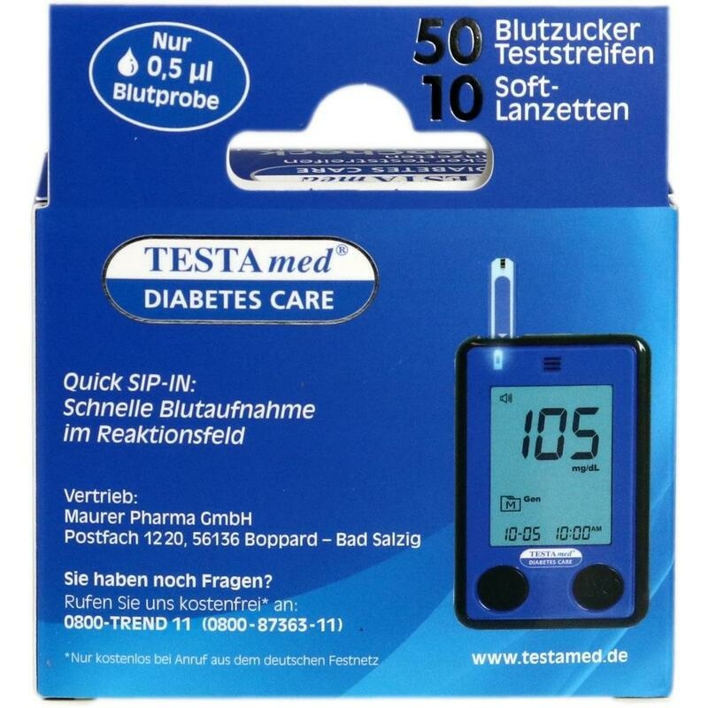 TESTAMED GlucoCheck Advance 50 Teststr.m.10 Lanz.