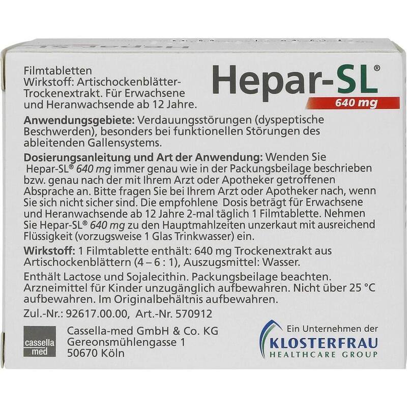 HEPAR-SL 640 mg Filmtabletten