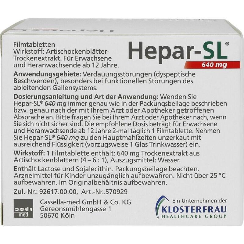 HEPAR-SL 640 mg Filmtabletten